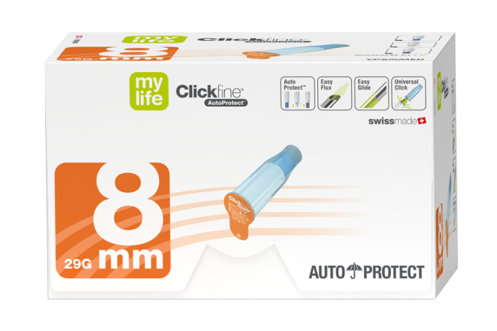 mylife™ Clickfine® AutoProtect™ 8 mm (100 Stück)