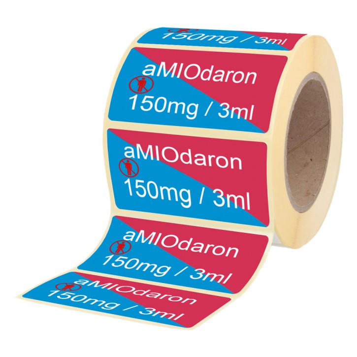 Amiodaron 150 mg / 3 ml - Etiketten für Brechampullen