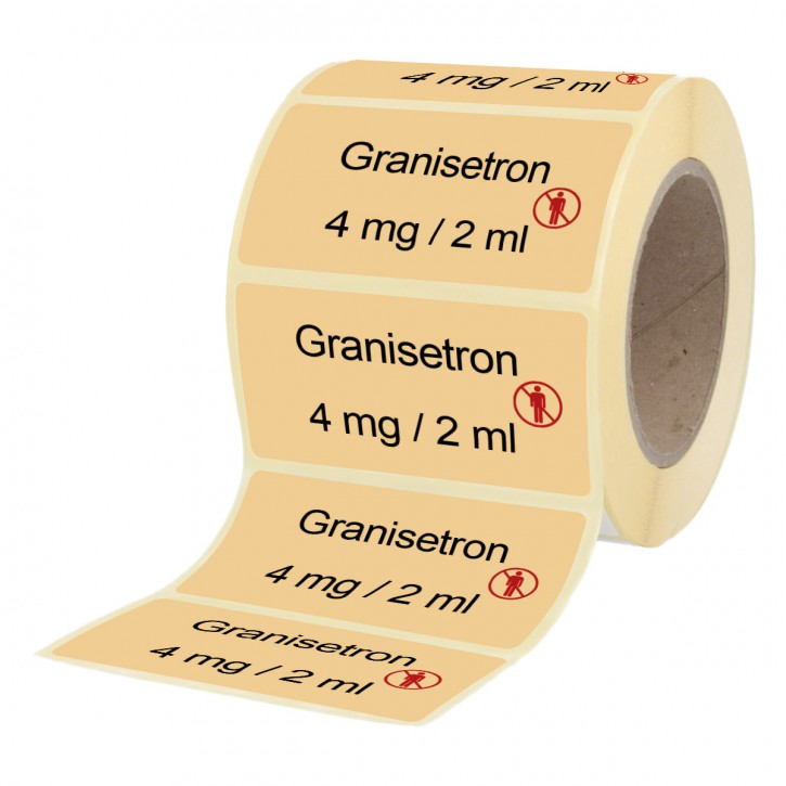 Granisetron 4 mg / 2 ml - Etiketten für Brechampullen