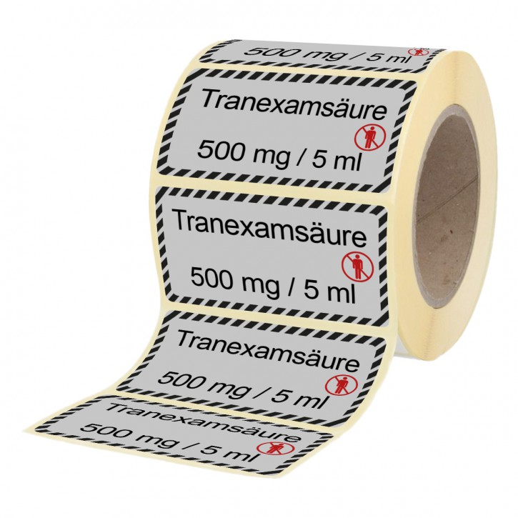 Tranexamsäure 500 mg / 5 ml - Etiketten für Brechampullen